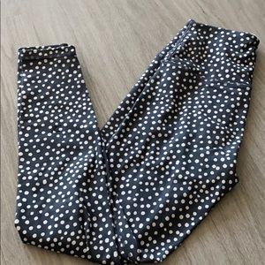 GLYDER Dalmatian dotted high waisted leggings